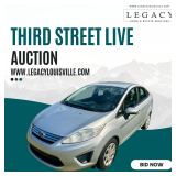 Third Street Live: 2013 FORD FIESTA SE with 19,600 Miles, Furniture, Baseball Cards and More!