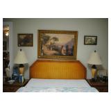 Queen bed - 2 nightstands