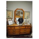 Dresser with mirror