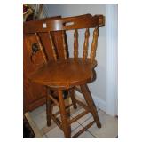 Maple bar stools x 3