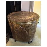 Atq Brass Coal Scuttle Atq Brass Coal Scuttle