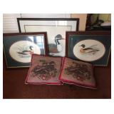 Dan Mitra Hand Colored Etching Pintail Duck