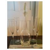 Decanter and Flutes Decanter and Flutes