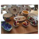 Fruit Themed China and Pottery