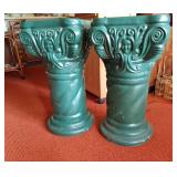 Green Pillar Stands 2 Green Pillar Stands 2
