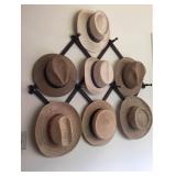 Mens Straw Hats and Rack