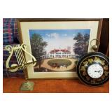 Music Stand, Clock, American Print Music Stand, Clock, American Print