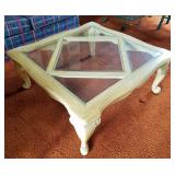 Oak and Glass Coffee Table