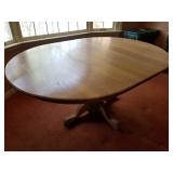 Oak Pedestal Table Oak Pedestal Table