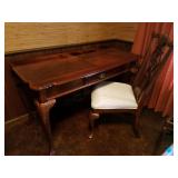 Queen Anne Cherry Desk and Chair