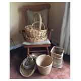 Rocker and Wicker Baskets