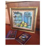 Signed Oil Painting and Art Books Signed Oil Painting and Art Books