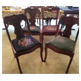 Victorian Needlepoint Chairs 4