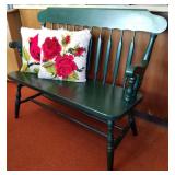 Vtg Bench and Pillows