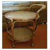 Vtg Oval Tea Cart Vtg Oval Tea Cart