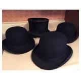 Vtg Top and Derby Hats Vtg Top and Derby Hats