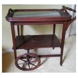 Vtg Walnut Teacart Vtg Walnut Teacart