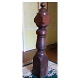 Vtg Wood Newel Post