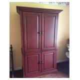 Wooden Entertainment Armoire