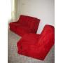 Ann Arbor Estate Sale, Red Loveseat & Chair WOW!!