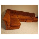Ypsilanti Estate Sale 70's Modern Cube Sofa & Chair