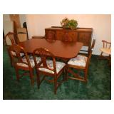 Ann Arbor Estate Sale Rototiller, Snowblower, 40's dining room set