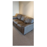 Grey Leather Couch