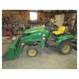 2012 John Deere 1023E with front end loader