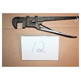 Quick-Adjusting Pipe Wrench, 1883