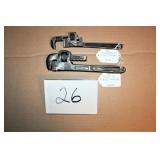 Winchester 8" Pipe Wrench, Walco 10" Pipe Wrench
