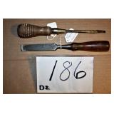 Wood Chisel, Flat Head Screwdriver