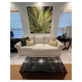 couch, trunk table
