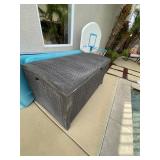 Wicker storage chest