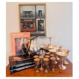 silver goblets/dessert bowls
