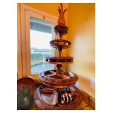 Vintage wood appetizer caddy