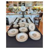 Bone china with service for 12 