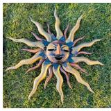 Sunburst metal artwork (indoor/outdoor)