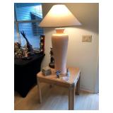 1 Light Wood End Table (some discoloration) - $10 (22X26)