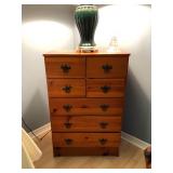 Early American Pine Petite Chest of Drawers - $75  (26-1/2W  14D  40-1/2H)