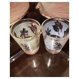 Libby Silver Trim Shot Glasses