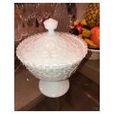 Fenton Pedestal Candy Dish w/Lid
