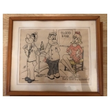 Vintage Jim Gall Caricature Cartoon Original