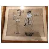 Vintage Jim Gall Caricature Cartoon Original