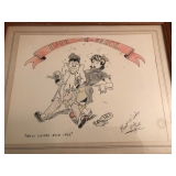 Vintage Jim Gall Caricature Cartoon Original