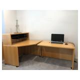 "Jesper" Solid Maple Modular Sectional Desk w/Inlay Top Each unit priced separately