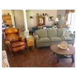 Sage Gray Ethan Allen 3-Seat Sofa - $650 - (86L  39W  34H)