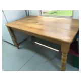 Solid Wood Farm/Dining Table - $295 - (33W  60L  30H)