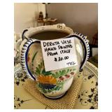 Deruta Vase - Hand Painted from Italy