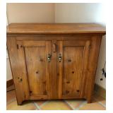 Dark Pine Media Cabinet (Matches TV Armoire) - $45 - (38L  13W  36H)