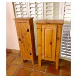 2 Medium Pine Multi-Storage Cabinets - 1 @ $30, 1 @ $20